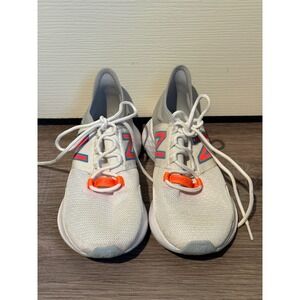 New Balance Fresh Foam Roav Women Running Shoes White Orange Blue Size 7.5